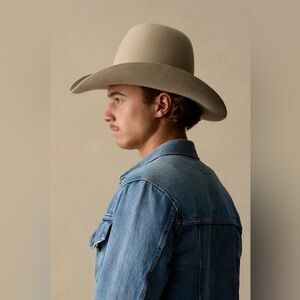 Vintage Akubra Australia Woomera Imperial Quality Pure Fur Felt Cowboy Hat 56